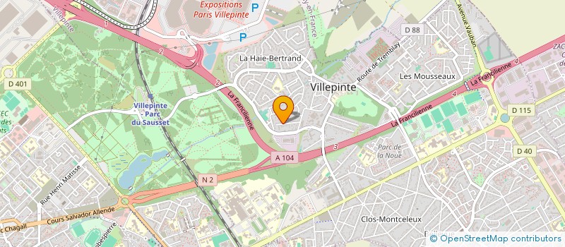 localisation de l'entreprise MADAME RADIA DIFALLAH à VILLEPINTE