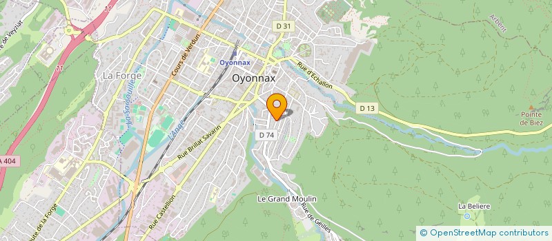 localisation de l'entreprise MADAME RADIA GHRARI à OYONNAX