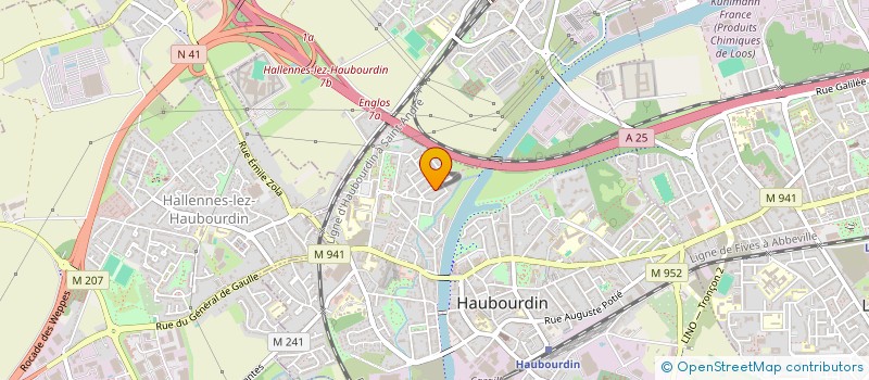 localisation de l'entreprise MADAME RADIA HALITIM  HAUBOURDIN