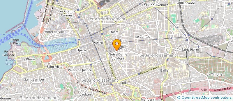localisation de l'entreprise MADAME RADIA HARMALI à MARSEILLE
