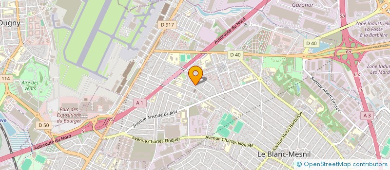 localisation de l'entreprise MADAME RADIA KHARKHACHE à LE BLANC-MESNIL