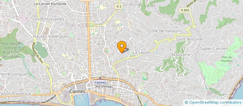 localisation de l'entreprise MADAME RADIA LAHLOU à CANNES