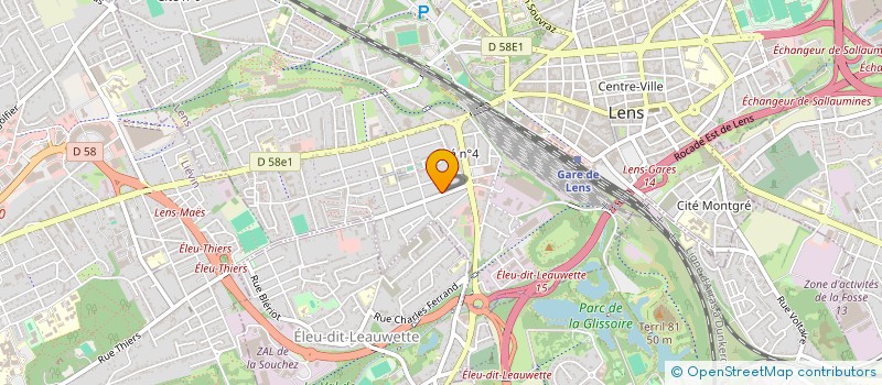 localisation de l'entreprise MADAME RADIA LAKSIBI  LENS