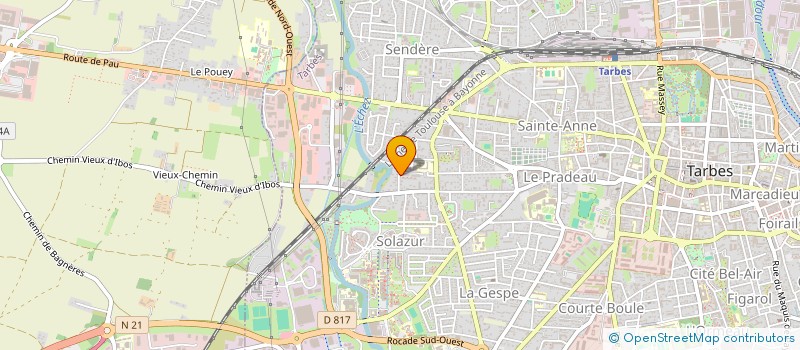 localisation de l'entreprise MADAME RADIA MADDI  TARBES