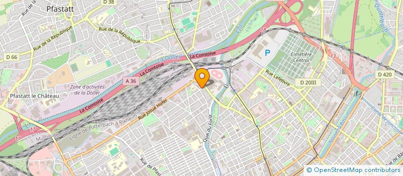 localisation de l'entreprise MADAME RADIA OUSCHI  MULHOUSE