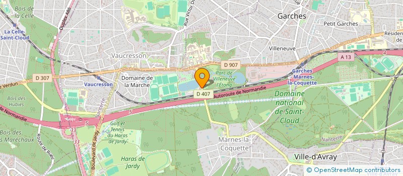 localisation de l'entreprise MADAME RADIA SERRADJ  MARNES-LA-COQUETTE