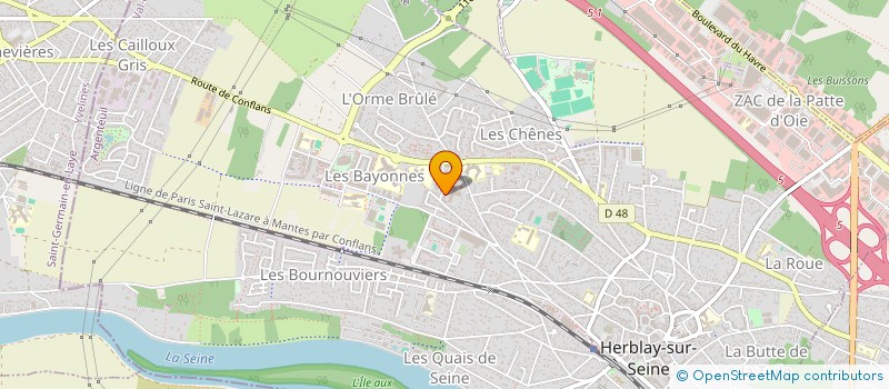 localisation de l'entreprise MADAME RADIA TBATOU  HERBLAY-SUR-SEINE