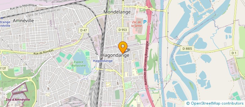 localisation de l'entreprise MADAME RADIA TERKI  HAGONDANGE