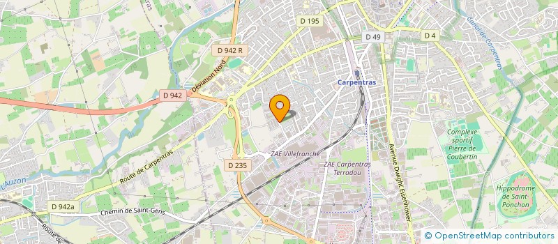 localisation de l'entreprise MADAME RADIA ZEGGAR  CARPENTRAS