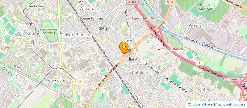 localisation de l'entreprise MADAME RADIAH RIABI  REIMS