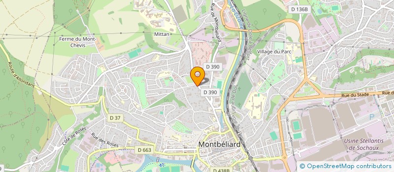 localisation de l'entreprise MADAME RADMILA RADIVOJEVIC à MONTBELIARD