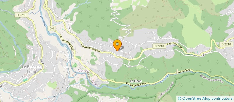 localisation de l'entreprise MADAME RADOSTINA DERMENDZHIEVA à TOURRETTES-SUR-LOUP