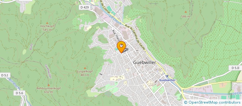 localisation de l'entreprise MADAME RADOUDJA MECHEBECK  GUEBWILLER