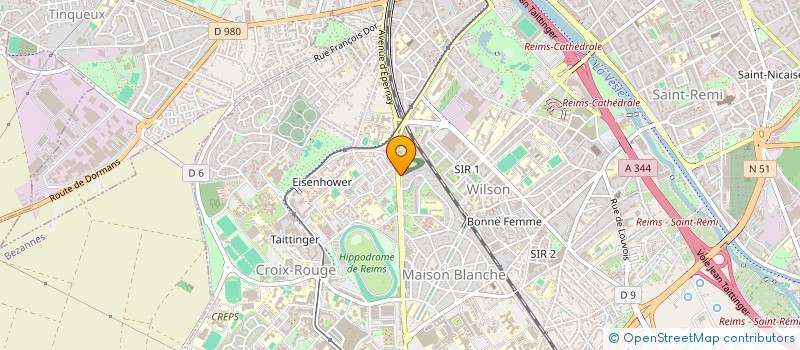 localisation de l'entreprise MADAME RAFA SHALAB ALSHAM EP MAKKAWI  REIMS