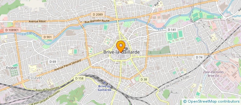 localisation de l'entreprise MADAME RAFAELA PEREIRA MAXIMIANO DA SILVA  BRIVE-LA-GAILLARDE