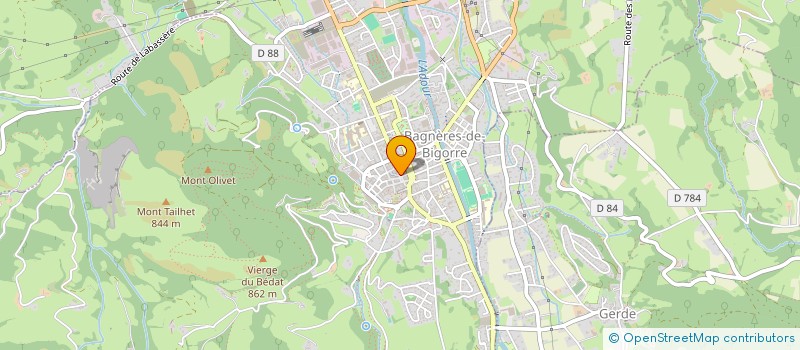 localisation de l'entreprise MADAME RAFAELE BACQUE-SASSOT  BAGNERES-DE-BIGORRE