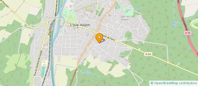localisation de l'entreprise MADAME RAFAELE GARCOT à L'ISLE-ADAM