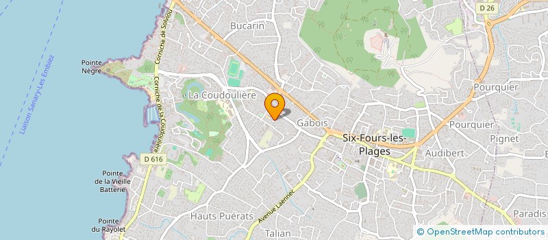 localisation de l'entreprise MADAME RAFAELE LAFERE à SIX-FOURS-LES-PLAGES