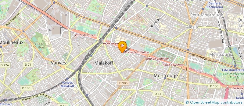 localisation de l'entreprise MADAME RAFAELE LESNE  MALAKOFF