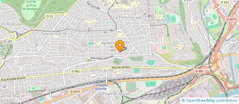 localisation de l'entreprise MADAME RAFAELLE DURAND à LE HAVRE