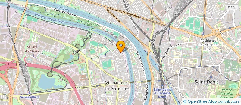 localisation de l'entreprise MADAME RAFEA GRIBICI  VILLENEUVE-LA-GARENNE
