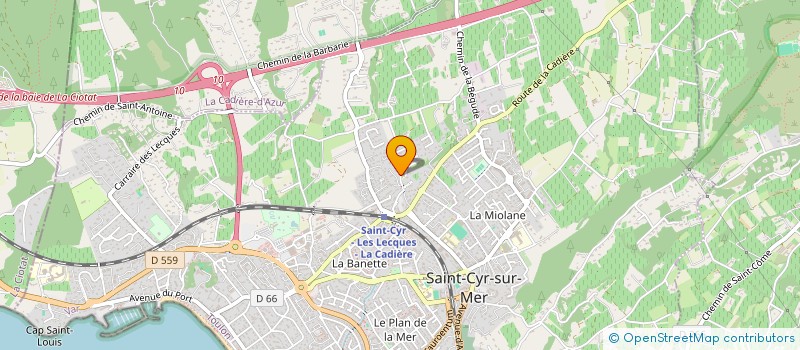 localisation de l'entreprise MADAME RAFFAELLA PARIS GANDAIS à SAINT-CYR-SUR-MER