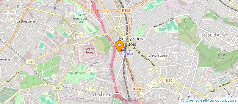 localisation de l'entreprise MADAME RAFFAELLA TRINGALI à ROSNY-SOUS-BOIS