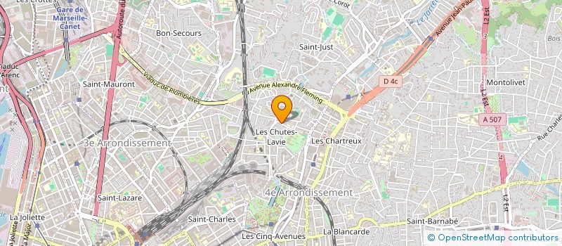 localisation de l'entreprise MADAME RAFIKA BENYAGOUB à MARSEILLE