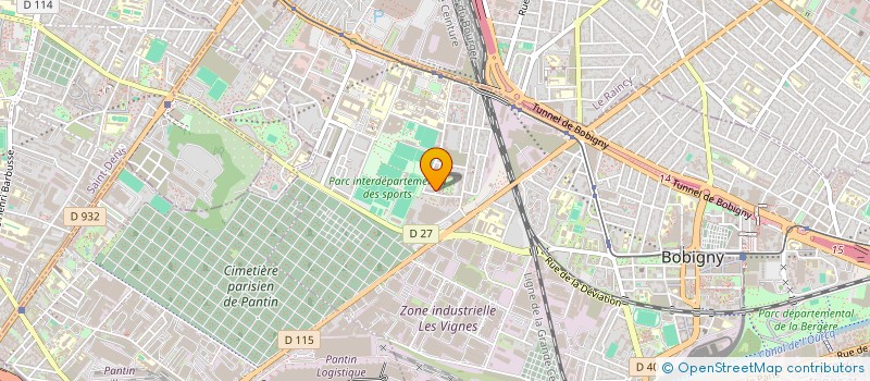 localisation de l'entreprise MADAME RAFIKA BOURGUIBA BOURGUIBA  BOBIGNY