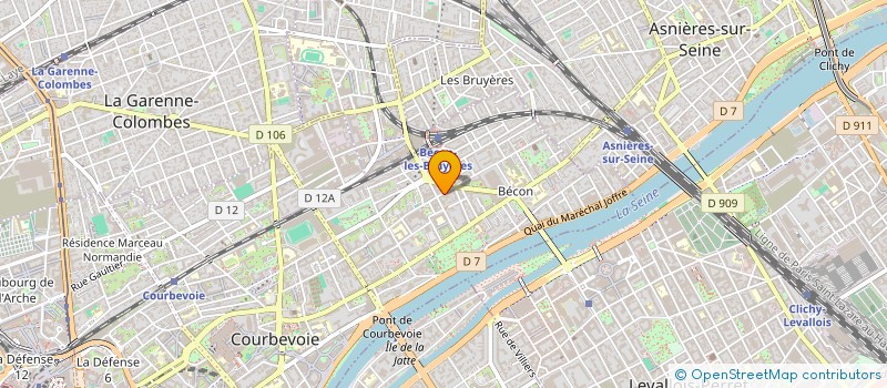 localisation de l'entreprise MADAME RAFIKA SABIR à COURBEVOIE
