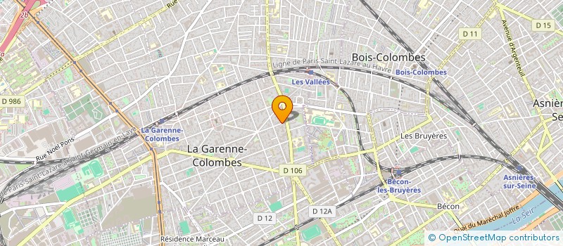 localisation de l'entreprise MADAME RAGHDA GHILOUFI  LA GARENNE-COLOMBES