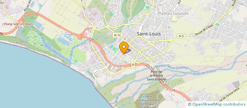 localisation de l'entreprise MADAME RAHADATI AHMED à SAINT-LOUIS