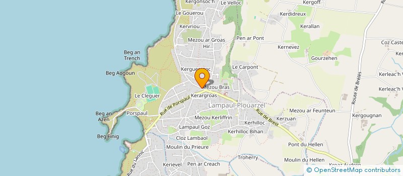 localisation de l'entreprise MADAME RAHEL HABLUTZEL  LAMPAUL-PLOUARZEL