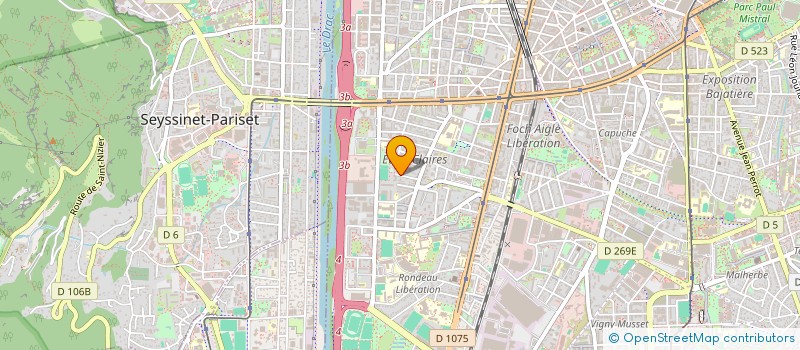 localisation de l'entreprise MADAME RAHEL SIMENEH JEMBERIE  GRENOBLE