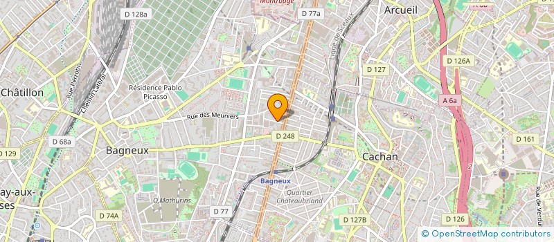 localisation de l'entreprise MADAME RAHILA RAHIMOU ADAMOU  BAGNEUX