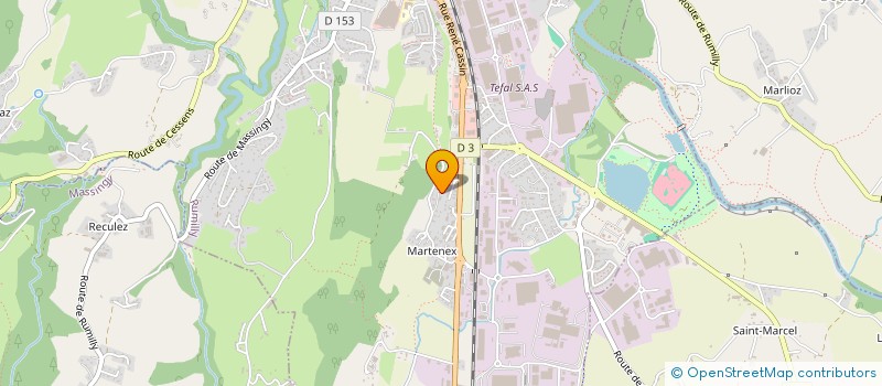 localisation de l'entreprise MADAME RAHILE BOUZAR  RUMILLY