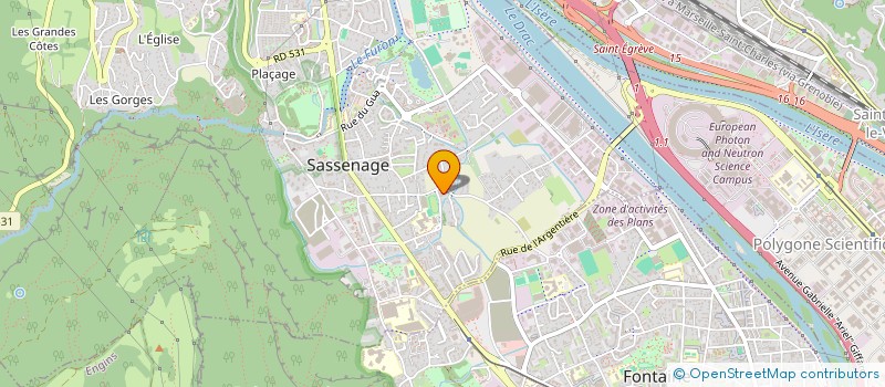 localisation de l'entreprise MADAME RAHIMA BEN NACEF  SASSENAGE