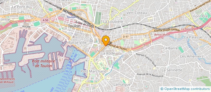 localisation de l'entreprise MADAME RAHIMA HAMAMEG  TOULON