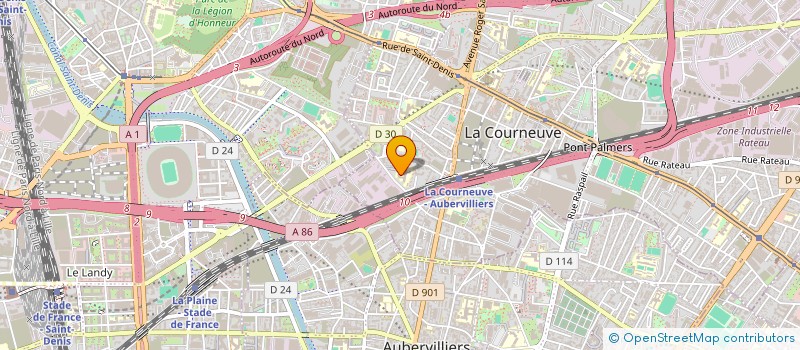 localisation de l'entreprise MADAME RAHIMA MOUGAMMADOU à LA COURNEUVE