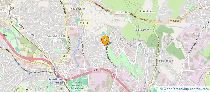 localisation de l'entreprise MADAME RAHIME BELIN AKSU  SAINT-ETIENNE