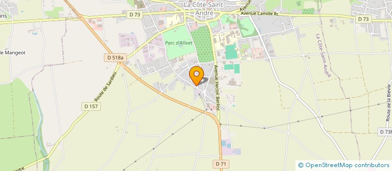 localisation de l'entreprise MADAME RAHIME OGEL  LA COTE-SAINT-ANDRE