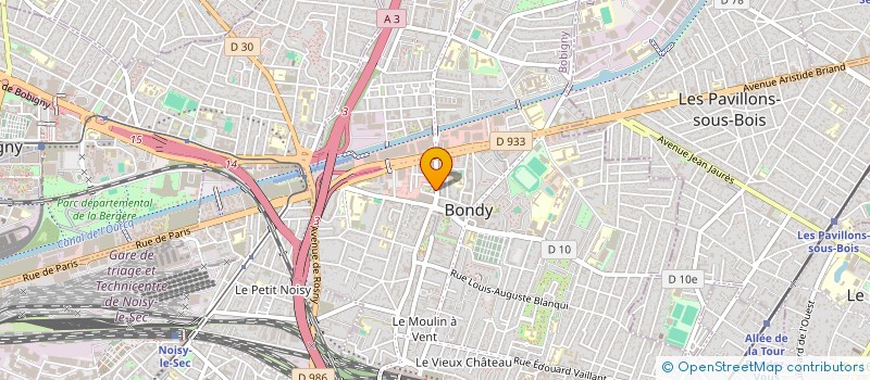 localisation de l'entreprise MADAME RAHMA ATIG  BONDY