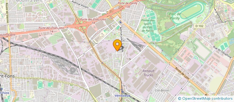 localisation de l'entreprise MADAME RAHMA TOUAHRIA  VENISSIEUX