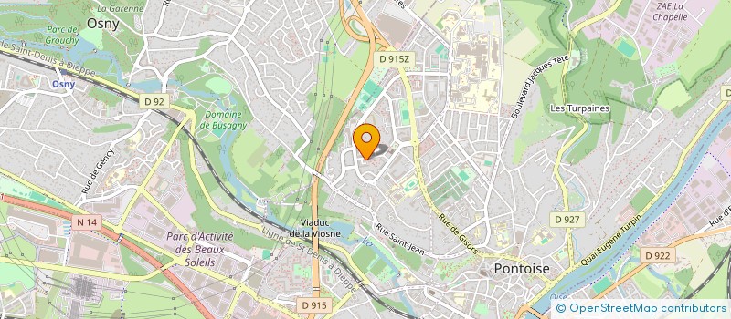 localisation de l'entreprise MADAME RAHMA ZERGUIT  PONTOISE