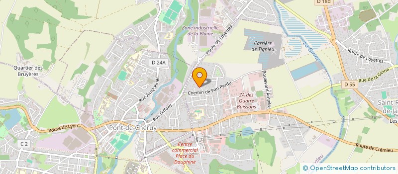 localisation de l'entreprise MADAME RAHMIYE MURAT  TIGNIEU-JAMEYZIEU