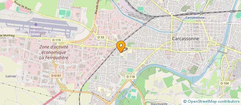 localisation de l'entreprise MADAME RAHMOUNA BENAMARA  CARCASSONNE