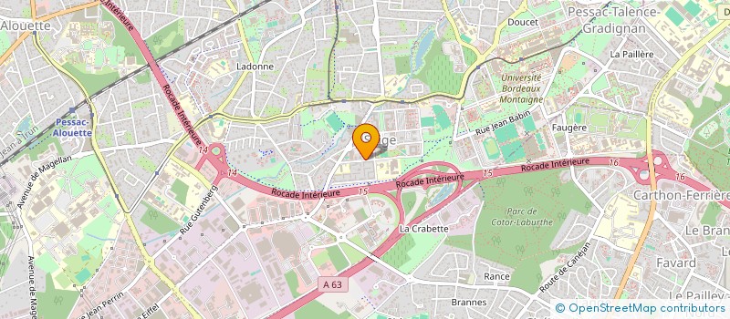 localisation de l'entreprise MADAME RAIHERE TEIVA  PESSAC