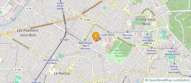 localisation de l'entreprise MADAME RAISA GAITUR à CLICHY-SOUS-BOIS