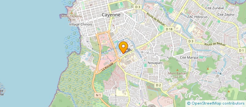 localisation de l'entreprise MADAME RAISSA BARRAUD  CAYENNE