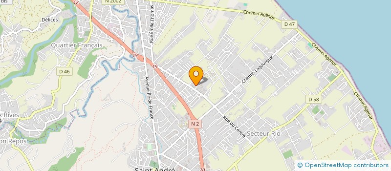 localisation de l'entreprise MADAME RAISSA HOUMADI  SAINT-ANDRE